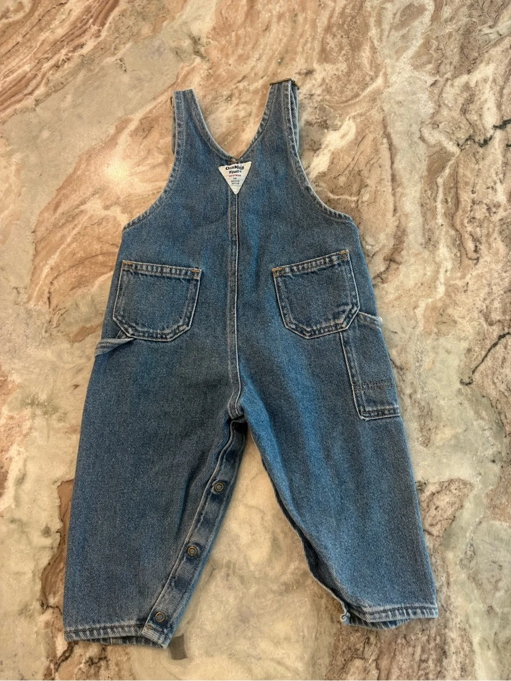 Osh Kosh Denim Carpenter Overalls Jeans Size 24 Months Cotton